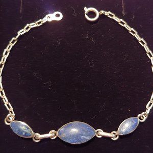 Lapis Lazuli Sterling Silver bracelet from South America